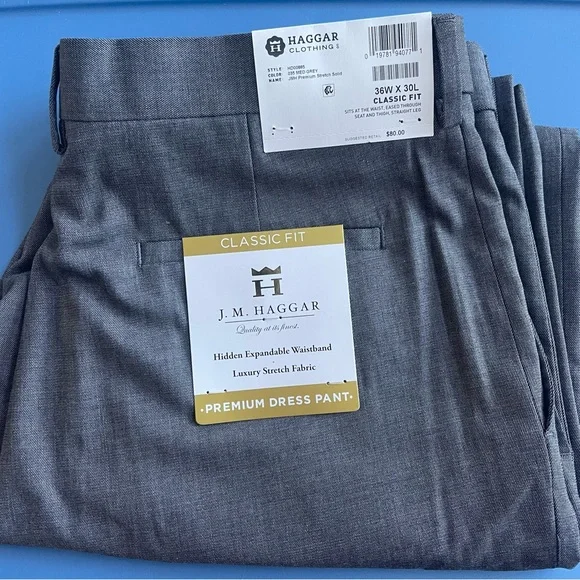 dove grey dresser Haggar Men's Premium Comfort Dress Pant-Classic Fit Black main image 1